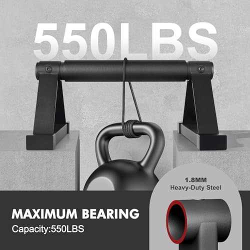 Wood push up bars Parallettes bars Anti-slip Handstand Bars for Calisthenics, Fitness, Floor workouts Solid Wood with Sturdy Metal Bracket, Support 500 lbs - color: Black 2