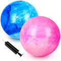AMOR PRESENT 2 PCS Inflatable Playground Balls, 8.7 Inch | Rubber Bouncy Balls, Pool Toys for Kids, Classroom Prizes, Beach Party Favors, Goodie Bags Stuffers