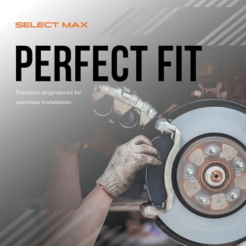 Max Advanced Brakes - SelectMAX Rear Brake Pads for 2004-2008 Subaru Forester, Carbon Ceramic Rear Brake Pads, Hardware Included, Everyday Driving, Low Dust, Quiet - color: SelectMAX, size: D1004