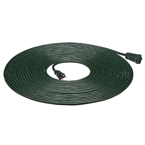Amazon Basics 50-Foot 3-Prong Indoor/Outdoor Extension Cord, Heavy-Duty, 13 Amps, 1625 Watts, 125 VAC, Green - color: Green, size: 50 ft