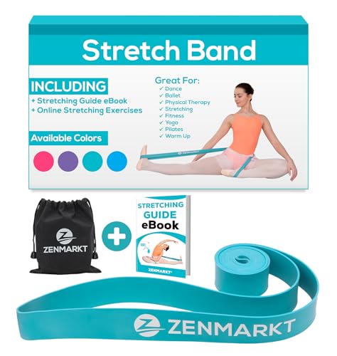 Ballet Stretch Bands for Flexibility, Strength and Dance Training | Ideal for Ballet, Gymnastics, Cheerleading and Pilates, Perfect for Practice, Training and Competitions - color: Teal