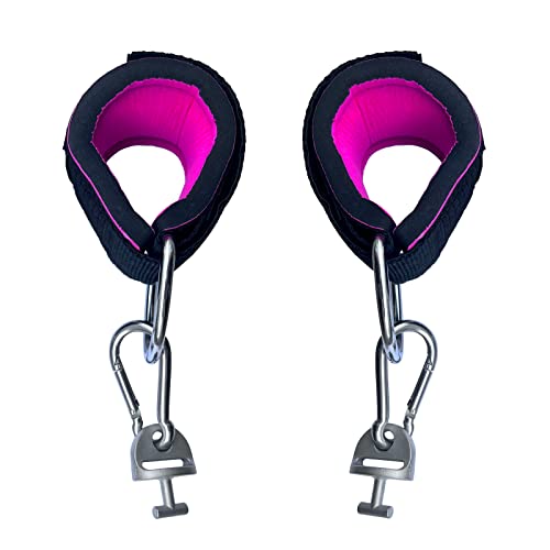 Ankle Workout Straps for Tonal Gym Machine,Hot Pink Adjustable Ankle Strap Attachments for Tonal,with Special Tonal Adapter Accessory - color: Pink