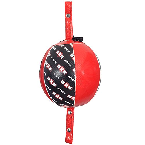 Ringside Apex Boxing Training Double End Bag - color: Red/Black, size: 7 Inch