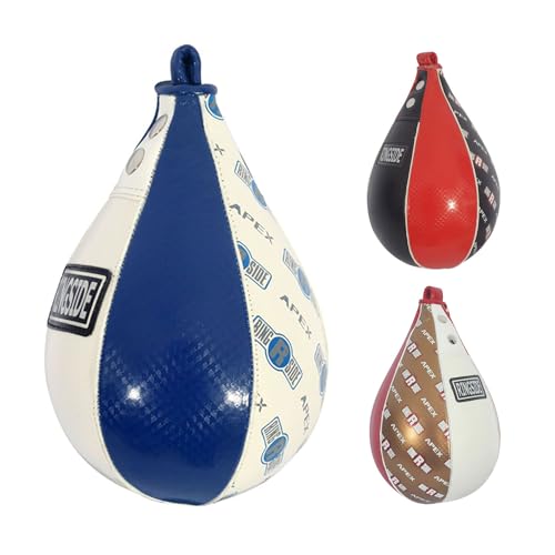 Ringside Apex Boxing Speed Bag - Premium Synthetic Leather Punching Ball, Multiple Sizes & Colors, Ideal for Hand-Eye Coordination, Training Equipment for Fighters - color: Royal Blue/White, size: X-Small