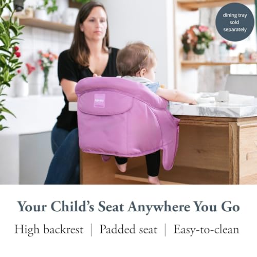 Inglesina Fast Table Chair - Award-Winning Convenient Baby High Chair - Use at Most Tables or Restaurants Without Leaving Scratches (Fuchsia Pink), 14x17x11 Inch (Pack of 1) (AY90F6FUXUS/D) - color: Fuchsia, style: Chair