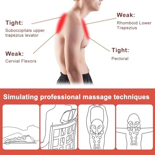 Trapezius Trigger Point Massager, Suboccipital Release Tool Trigger Point Massager for Muscle Pain Relief Neck Back Shoulders - color: Red
