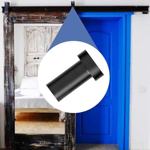 5 Pack Barn Door Wall Spacer with lag Bolts, Wall Anchor for Flat Track for Sliding Barn Door Hardware Track Spacers (44mm/1.73inch) - size: 44mm/1.73inch