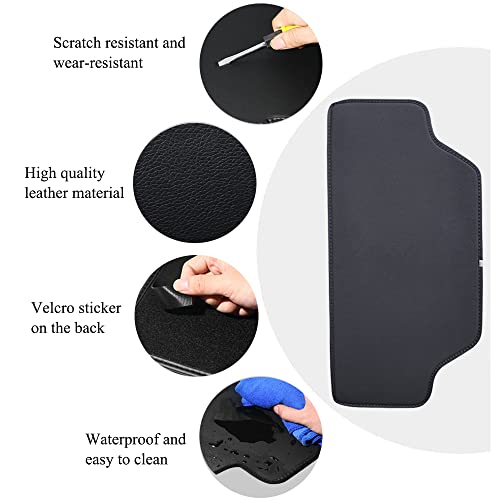 XITER 2Pcs Leather Seat Back Kick Protectors Auto Kick Mats for Toyota RAV4 2019 2020 2021 2022 2023 2024 2025 Accessories(Black)