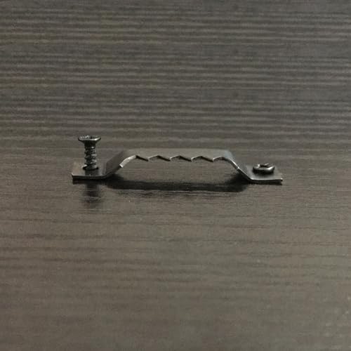 30 Pack Large Heavy Sawtooth Picture Hangers Steel Picture Hangers with Screws Picture Hang Solutions, for Hanging Clock Paintings Artwork Picture Frame Hook Photos (Black，Supports 50 lbs) - color: Large Black - 30 Pack