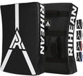 Martial Arts Kicking Shields Pad for Muay Thai, Taekwondo, Football, Basketball Training - Denser Foam, Longlasting PU Leather Kick Shield - style: 16x24in Black
