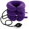 Jaximy Neck Stretcher for Neck Pain Relief, Cervical Traction Device, Neck Traction Device, Adjustable Inflatable Neck Brace & Cervical Neck Traction Device Home Use Decompression(Purple) - color: Purple