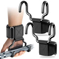 Weightlifting Hooks Heavy Duty – Deadlift Pull Up Power Straps | Upgraded heavy-duty steel hooks with wrist straps. Maximizes grip for deadlift, pull-up & powerlifting shrugs