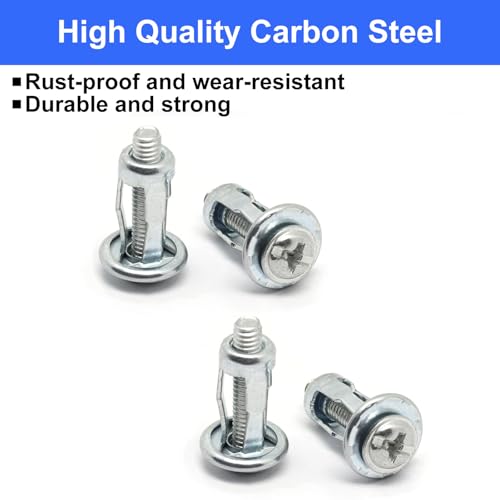 20pcs Hollow Wall Anchors for Thin Walls Heavy Duty, M5 x 1" - size: M5 x 25mm