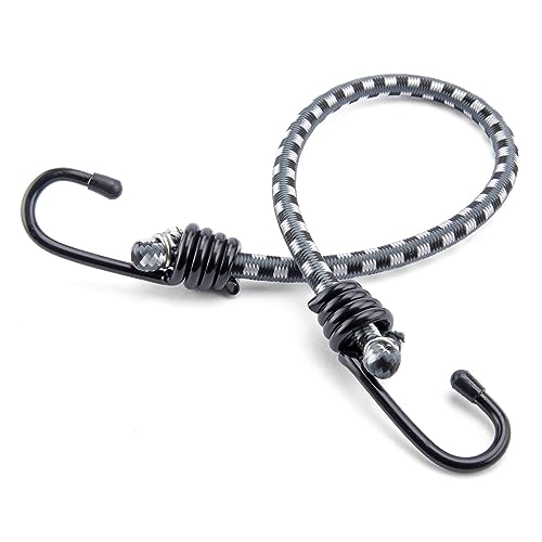 Keeper - 18” Vinyl Coated Bungee Cord, 10 Pack - UV and Weather-Resistant - size: 10-Pack, style: 18”