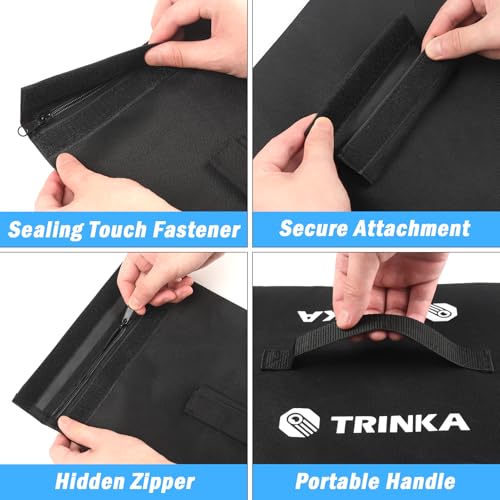 4PCS Sports Net Sandbags, All Sport Sandbags, Weighted Anchors | for Baseball Nets, Soccer Goals, Golf Nets, Football Nets, Hockey Nets and More, Black
