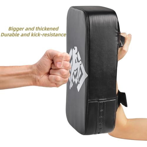 ZOOFOX 2 Pack Muay Thai Pads, Boxing Equipment Kicking Punching Shield, MMA Karate Taekwondo Training Pads for Men Women Gym