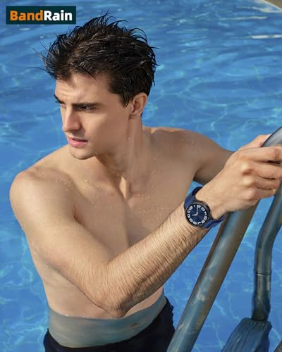 One Click Alpine Loop Bands Compatible with Samsung Galaxy Watch 7 Band/Galaxy Watch 6 4 5 FE Band 40mm 44mm/Watch 6 4 Classic 47mm 43mm 42mm 46mm/5 Pro 45mm, 20mm No Gap Nylon Sport Strap for Men - color: 7#Deep Blue