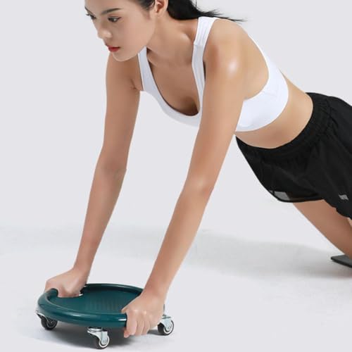 Ab Roller Wheel,Ab Exercise Equipment with Knee Pads,Women's Multifunctional Abdominal Wheel Board,360° Rotating for Core Exercise,Abdominal Strength Training for Full Body Fat Burning Home Gym (A)