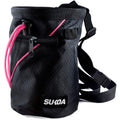 Chalk Bag for Rock Climbing - Rock Climbing Gifts Gear Accessories - Quick-Clip Belt, Large Zippered Pockets & Brush Holder - Weight Lifting, Gym, Bouldering, Disc Golf, Wall, Rock Climbing Chalk Bag - color: Sukoa Pink