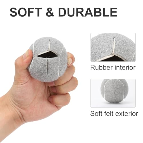 ANCKNE Walker Tennis Balls Precut Tennis Balls for Walkers 4PCS Walkers Legs Universal Precut Glide Balls, Heavy Duty Long Lasting Felt Pad Glide Coverings for Furniture Legs and Floor Protection - color: Dark blue