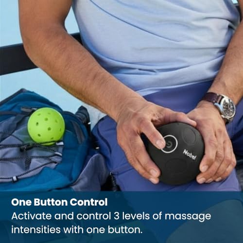 Nobol MyoSphere® Vibration Massage Ball Portable Muscle Recovery Tool Deep Tissue Vibration Rechargeable Massager - Space Black