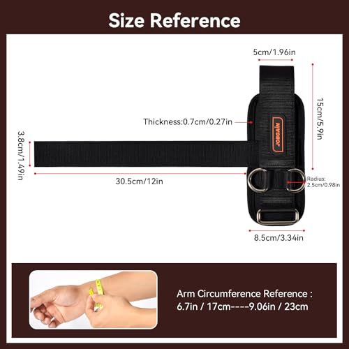 1 Pair Weight Lifting Straps with D Rings for Cable Machine Workout, Neoprene Padded Wrist Straps for Weightlifting Deadlifting, Non-Slip Wrist Support for Men Women - color: Black