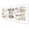 Inspirational Large Mouse Pad 31.5x15.7inch, Self Care Gifts Large Extended Computer Desk Mat Mousepad for Keyboard and Mouse, Motivational Office Desk Accessories - color: Color 04