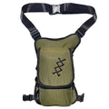Thigh Pack, Larswon Leg Bag Thigh Pouch Bag Tactical Waist Bag Motorcycle Bag Waterproof - color: D- Green, size: Medium