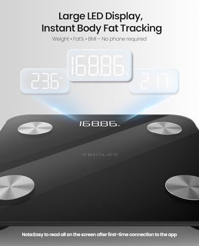 Scale for Body Weight, Digital Smart Bathroom Weight Scale with BMI, Body Fat, Muscle Mass, Accurate 20 Body Composition Scale, 10.2" Compact Platform with APP, 400lb, Black - color: Smart Scale Black