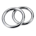 ZooBoo 2pcs Wing Chun Stainless Weighted Steel Training Rings | Pair Of Stainless Steel Rings, Yeung Sau Training, Sticky Hands Practice, Wing Chun, Wing Tsun, Siu Lim Tao, Grip Strength - size: Diameter 7.5 CM (2.95 inches)