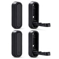 Folding Wall Hooks Black, 4 Pack Heavy Duty Zinc Alloy Folding Coat Hooks, Foldable Wall Hook for Hanging Clothes, Bags, Hats, Towels, Keys (Black, 4 Pack) - color: Black, size: 4 Pack