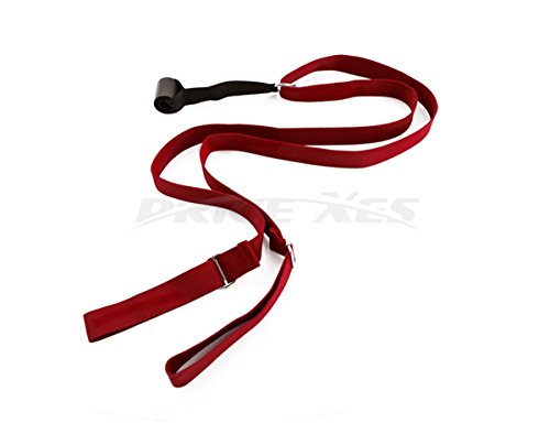 Door Flexibility & Stretching Leg Strap - Great for Ballet Cheer Dance Gymnastics or ANY Sport Leg Stretcher Door Flexibility Trainer Premium stretching equipment - color: Red