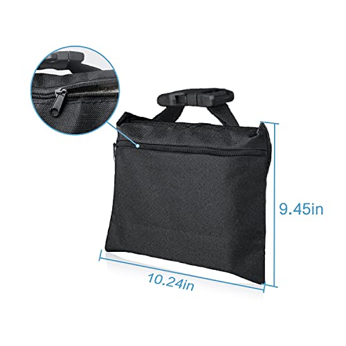 Sandbags 4 Packs with 4 PE Bags, Heavy Duty Sand Bags, Sand Bags for Weight with Zipper and Buckle Straps for Support Light Stand, More 2/4/6/8/10/12 Packs Sand Bag to Choose. - size: 4 PCS