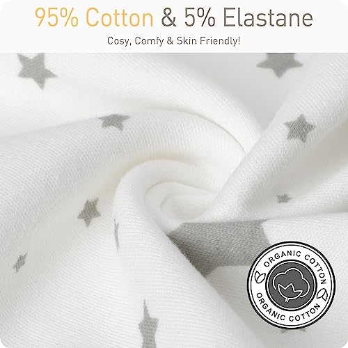 Transitional Baby Swaddling Sack with Arms Up Length Sleeves Mitten Cuffs 6-12 Months Wearable Swaddling Blanket Sleeping Bag Cotton for Newborns Boys Girls Sleep Sacks Snug Fit Calms Startle Reflex - color: Lucky Star, size: L ( 6-12 Months, 20-29 Lbs )