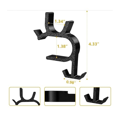 Compatible with Speediance Gym Monster 2 Barbell and Accessories Holder, 2-Pack Top-Frame Mount with D-Rings and Carabiners