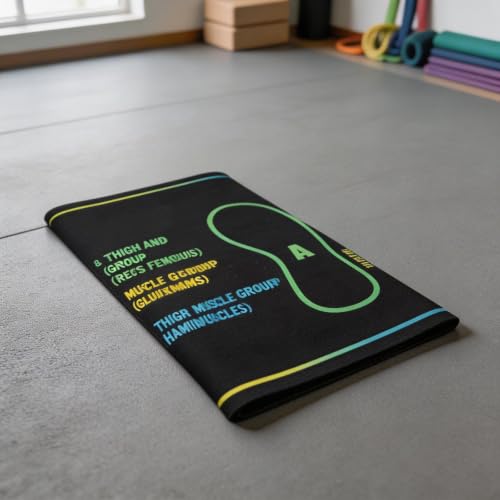 Non-Slip Pilates Training Mat with 2-Inch Cushion for Squats Lunges Yoga and Home Gym Workouts - size: D