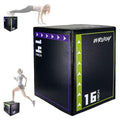Versatile Non Slip Jump Box Exercise 3-in-1 Foam Plyometric Jump Box for Home Gym Training Fitness