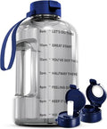 AQUAFIT 1 Gallon Water Bottle with Motivational Quotes | BPA Free 1 Gallon Water Bottle with Straw and Chug Lids - Leakproof Gym Water Bottle with Carry Handle (Clarity) - color: Clarity, size: 128 Ounces