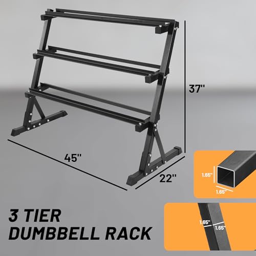 Fitvids Rubber Coated Hex Dumbbell Set with Storage Rack, 100/150/200/550 LB Hand Weight Set with Anti-Slip Grip for Home Gym - size: 550LBS Set