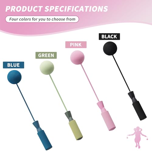 Cordless Jump Rope with Weight Ball, Fitness Training Jump Rope, Indoor Home Exercise, Suitable for Men Women. - color: pink