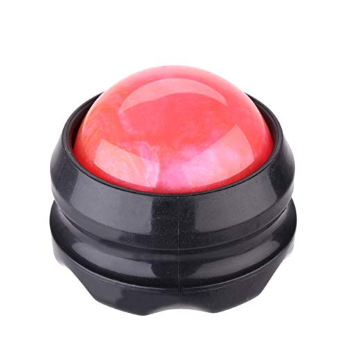 Manual Massage Ball Pain Relief Back Roller Massager Self Massage Therapy and Relax Full Body Tools for Sore Muscle Joint Pain Essential Oils or Lotion Relax (Pink) - color: Pink
