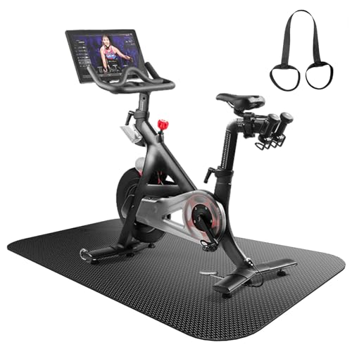 Treadmill Mat,Bike Mat,Stationary Bike Mat,Foldable Treadmill Mat for Hardwood Floors and Carpet.for Exercise Bike,Exercise Equipment Indoor Cycles,Rowing Elliptical (29.5" X 60") - color: 29.5" X 60"