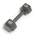 Marcy Cast Iron Hex Dumbbells Collection - Available size from 3-lb to 100-lb, SOLD INDIVIDUALLY - style: 10lbs
