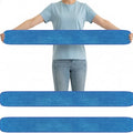 3 Pcs Large 48 Inch Commercial Replacement Microfiber Pads Reusable Wrestling Wet Mop Refill Pads for Flat Mop Frames Wet and Dry Use (Blue)