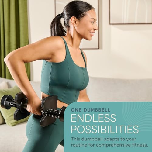 LifePro Adjustable Dumbbells Set – Quick-Adjust Space-Saving Weights with Anti-Slip Handle for Home Gym Strength Training - color: 55lb Single