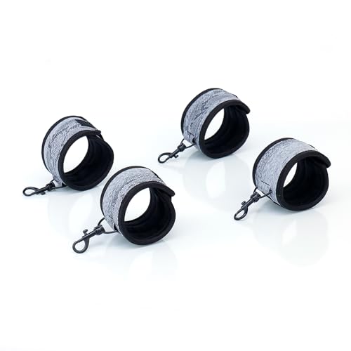 3 in 1 Heavy Duty Stainless Steel Expandable Spreader Bar with 4pcs PU Blue Adjustable Straps,Workout Bar for Home Gym Training Bar,Portable Detachable Pilates Kit - style: Black+Silver Serpentine Kit
