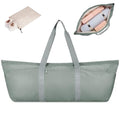 sportsnew Large Yoga Mat Bag Trolley Sleeve Gym Carrier Shoe Bag Wet Pocket | water-resistant fabric, large capacity,wide full-zip opening,separate shoe bag,2 yoga mat holder straps,multi-pocket storage - color: Greenish Grey