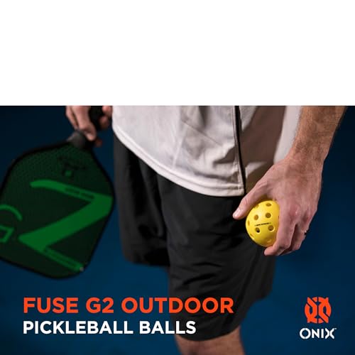 Onix Fuse G2 Outdoor Pickleball Balls USA Pickleball Approved - color: Yellow, size: 6 Pack