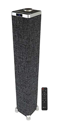 Rockville ONE-Tower Black Bluetooth Tower Speaker with HDMI/Optical/RCA | All-In-One System, USB Playback, 200W Peak, 60W RMS, Remote, Adjustable Bass/Treble, Class D Amp, Digital Display, Home Use - color: Black