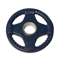 Body-Solid Quad Grip Design Rubber Plate - Olympic Weight Plates with Rubber Coating for Weight Lifting and Strength Training - style: 5 lbs.